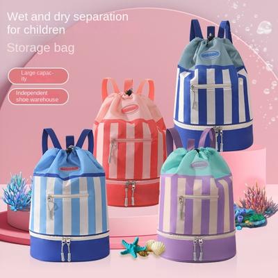 Lightweight Children's Swimming Backpack Large Capacity Toiletry Storage Bag  Outdoor