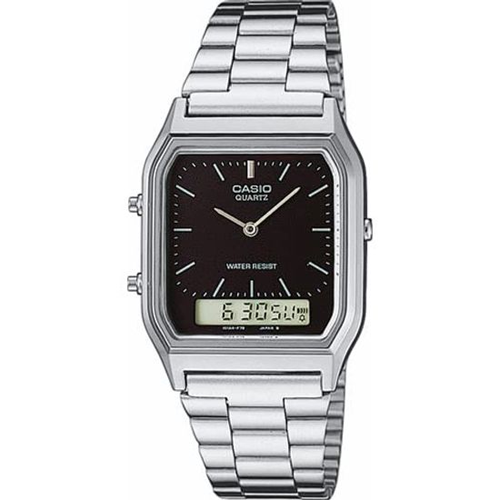 

Casio Steel Black Duo Эти часы мужские AQ-230A-1DMQYES