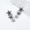 Sparkly Crystal Rhinestone Stars Drop Earrings For Women Fashion Holiday Party Jewelry Gifts