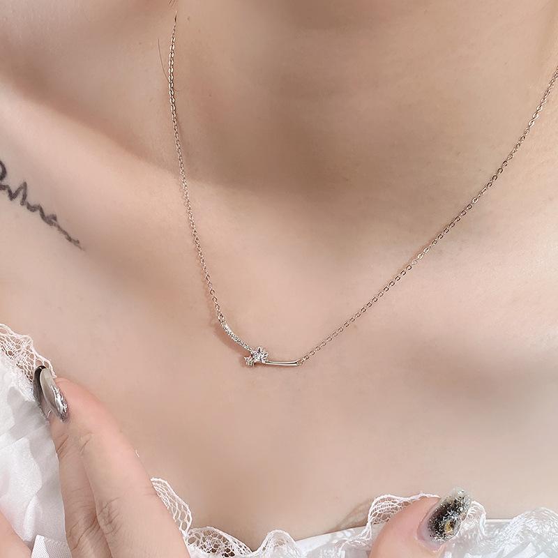 Super Fairy Gentle Wind Star Necklace, Female Niche Design, Temperament, Collarbone Chain, Gift To Best Friend