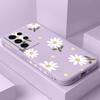 Coque de téléphone élégante à marguerites pour Samsung Galaxy S25 S24 S23 S22 S21 S20 S10 S10E Ultra Plus FE Note 20 Ultra Plus