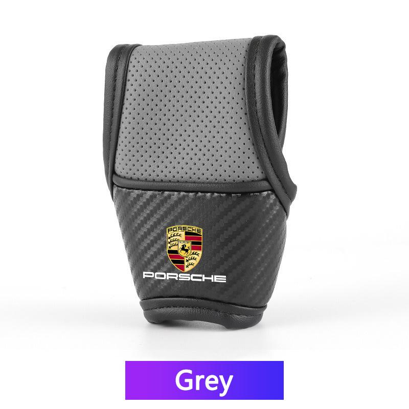 High-end Car Interior Shift Handle Covers Non-Slips Gearshift Cover For Porsche 911 Cayenne Cayman Panamera Macan Taycan Boxster