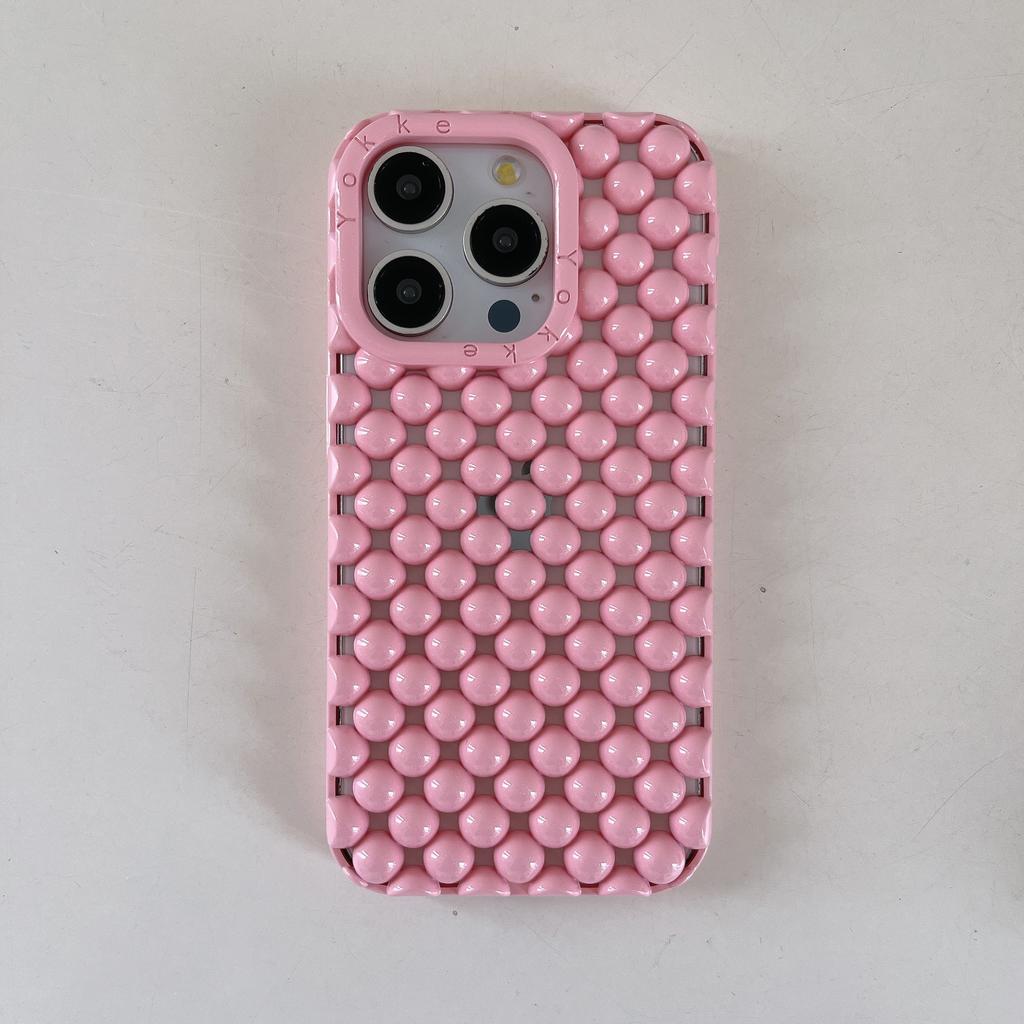 Summer Hollow Three-Dimensional Pearl Shell Case for iPhone 16 Pro Max, Compatible with Apple 17 New Model 14/15
