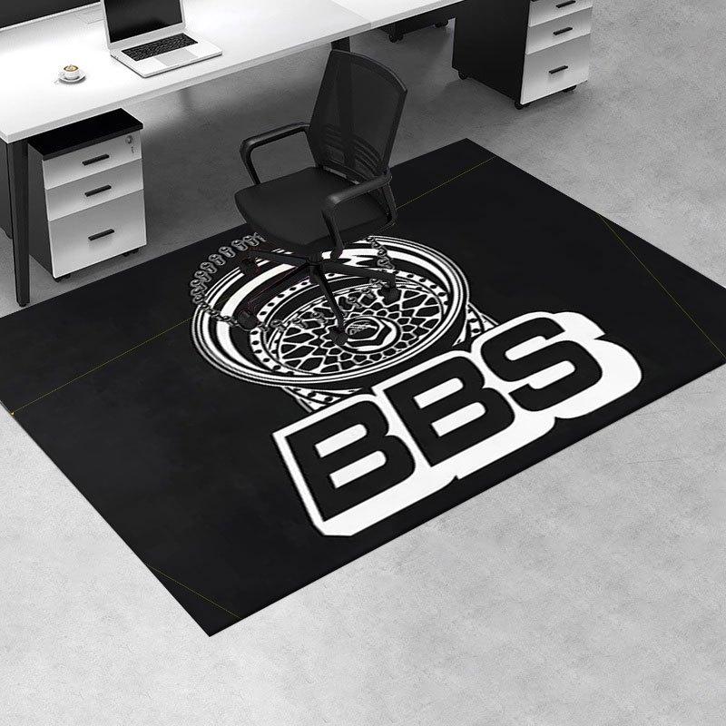 BBS Wheel Sticker Decal - Choose Your Size & Color!Office Mat Perfect for Home Decor Office Desk Chair Rugs Chair Carpet for Office Polyeste