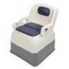 Bedside Commode Toilet with Detachable Armrests Portable Moible Odorless Soft Seat Solid Toilet for Elderly Pregnant Women