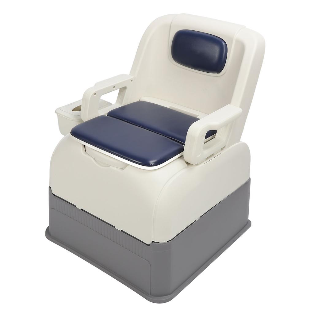 Bedside Commode Toilet with Detachable Armrests Portable Moible Odorless Soft Seat Solid Toilet for Elderly Pregnant Women