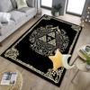 Heroic Legend Crest Office Rug Chair Mat, Game Carpet, Suitable for Front Door, Bedroom, Living Room, Desk, Holiday Gift