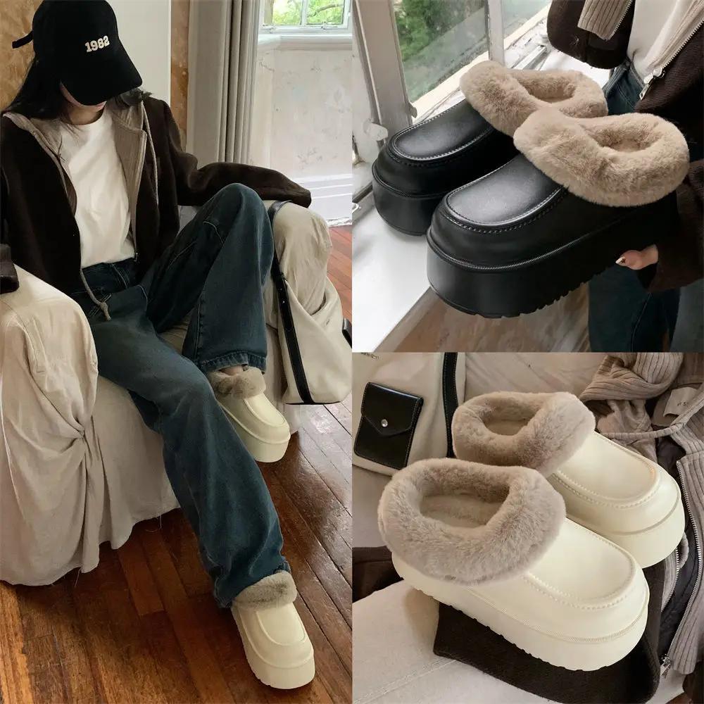 Fashion Thick Soled Cotton Slippers 2025 Women's Winter Fashion Outerwear Warm Cotton Boots Waterproof Bag Heel Cotton Shoes