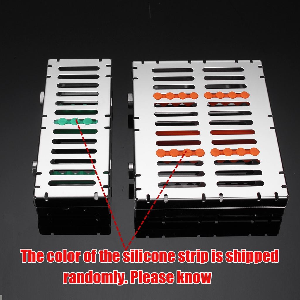 5Pcs/10 Pcs Dental Surgical Sterilization Autoclave Cassette Tray Box Rack Rubber Linker Instrument Clinic Disinfection Holder