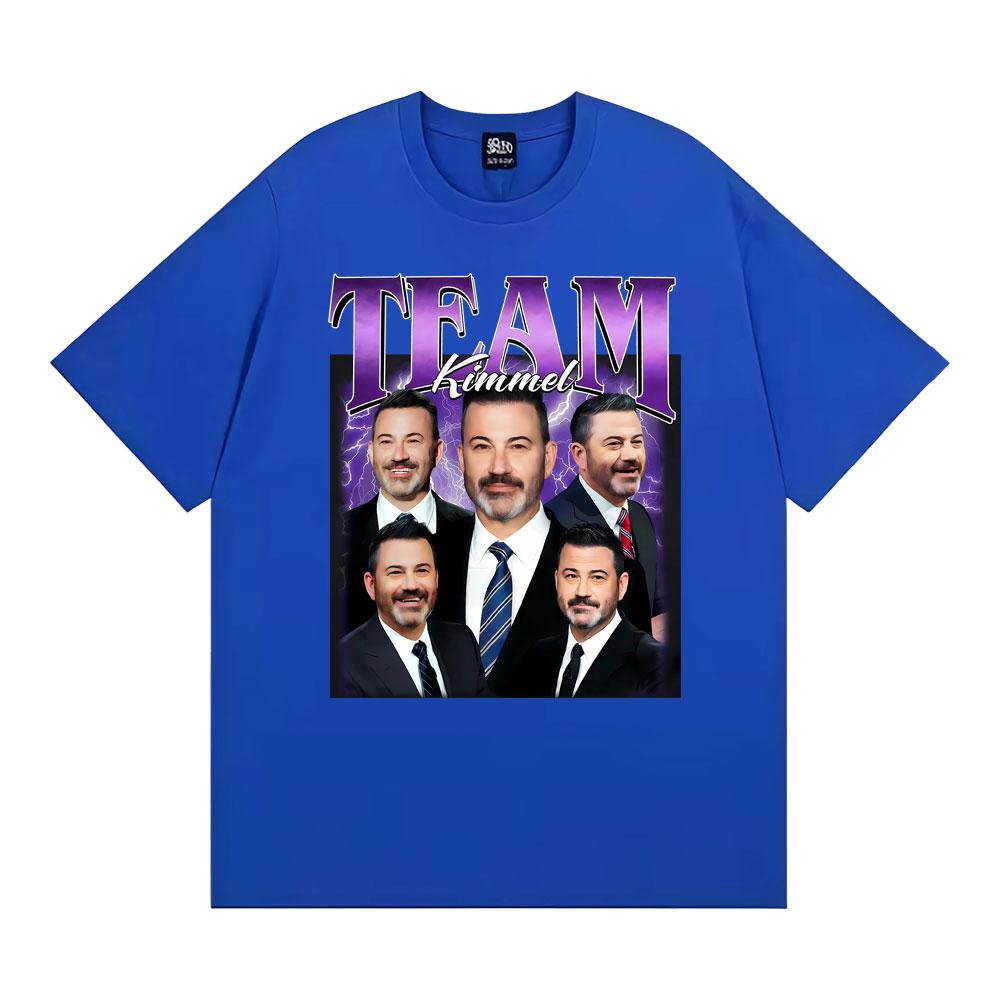 Team Kimmel Vintage James Christian Kimmel Tee Shirt Men Women Fashion Summer T-shirt High Quality Oversized T Shirts Streetwear