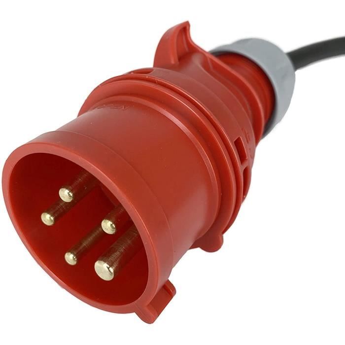NW Powersolutions NW10008 Raccord 230 V 16 A Vers Fiche CEE 400 V 16 A 3 X 2,5 Mm 2 Tuyaux En Caoutchouc IP44 Pour