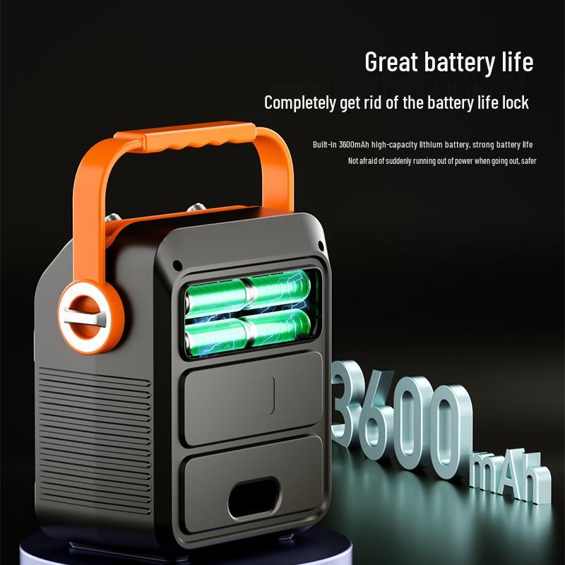 AiGe T35 Bluetooth Outdoor Portable Speaker - 4-inch, High Volume, Handheld.