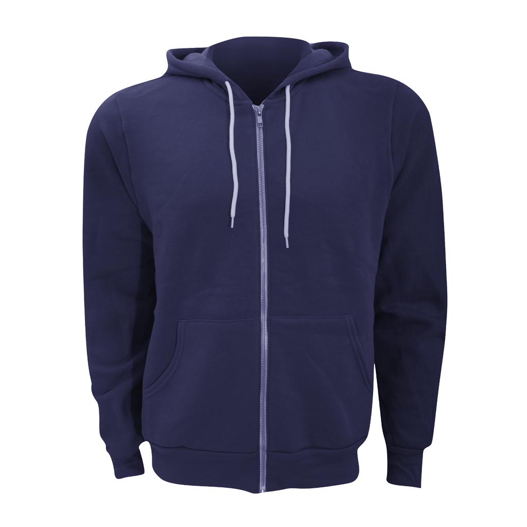 Canvas Unixex Zip-up Polycotton Fleece Hooded Sweatshirt / Hoodie