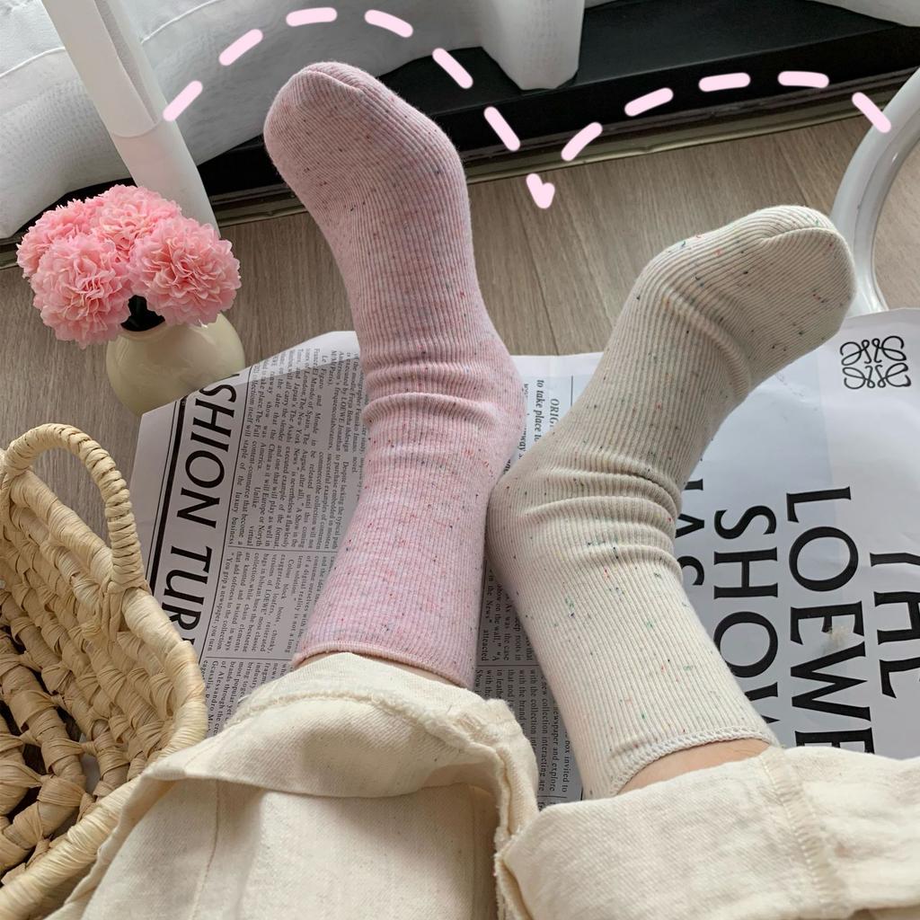 Idea Yarn Snow Socks Thermal Velvet Socks Women'S Medium Tube Socks Comfortable Sleep Floor Socks With Snow Boots