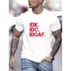 Men's Short-Sleeve T-Shirt, Summer Streetwear Brand, Trendy Chinese Style, Solid Color Half-Sleeve Top Tee