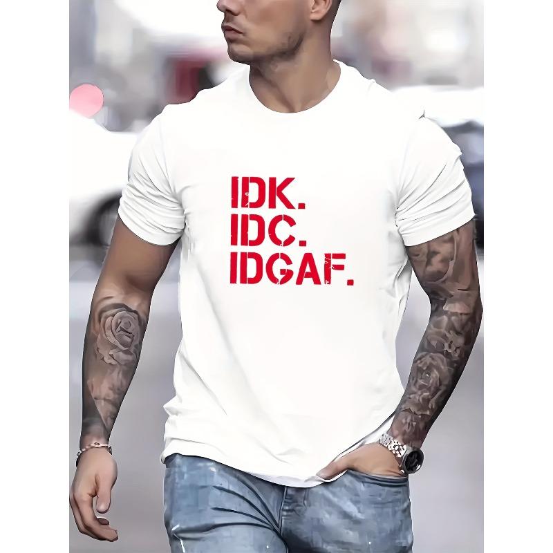 

Men s Short-Sleeve T-Shirt, Summer Streetwear Brand, Trendy Chinese Style, Solid Color Half-Sleeve Top Tee S белый