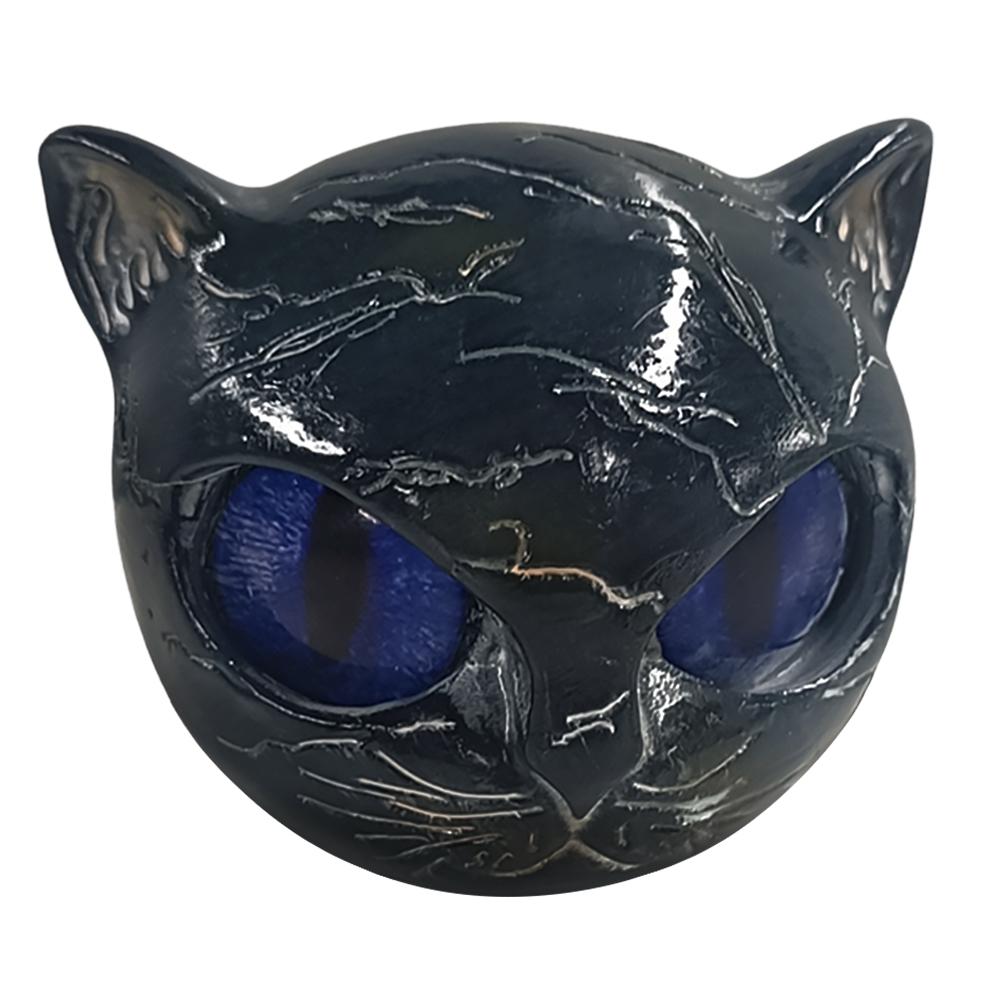 Katt Stein Skulptur Dekorativ Kunst Statue Katt Stein Statue for Halloween Soverom Bokhylle Dekorasjon