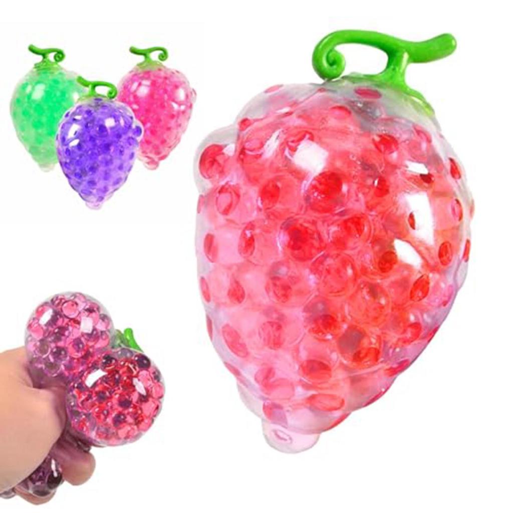 Push Bubble Strawberry Decompression Slow Toy Strawberry Shaped Slow Soft Toy Realistic Shape Skateboard