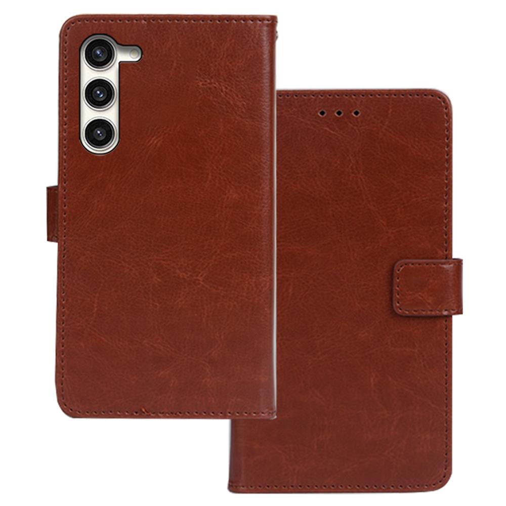 For Samsung Galaxy S24 Crazy Horse Texture Leather Case Wallet Phone Cover