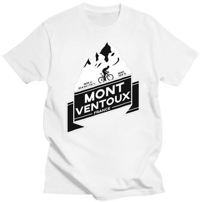Brand Tee-shirt Tops Mont Ventoux France Black Sweatshirts S-3XL New MAN T-SHIRT  Unisex Summer Cotton T Shirts
