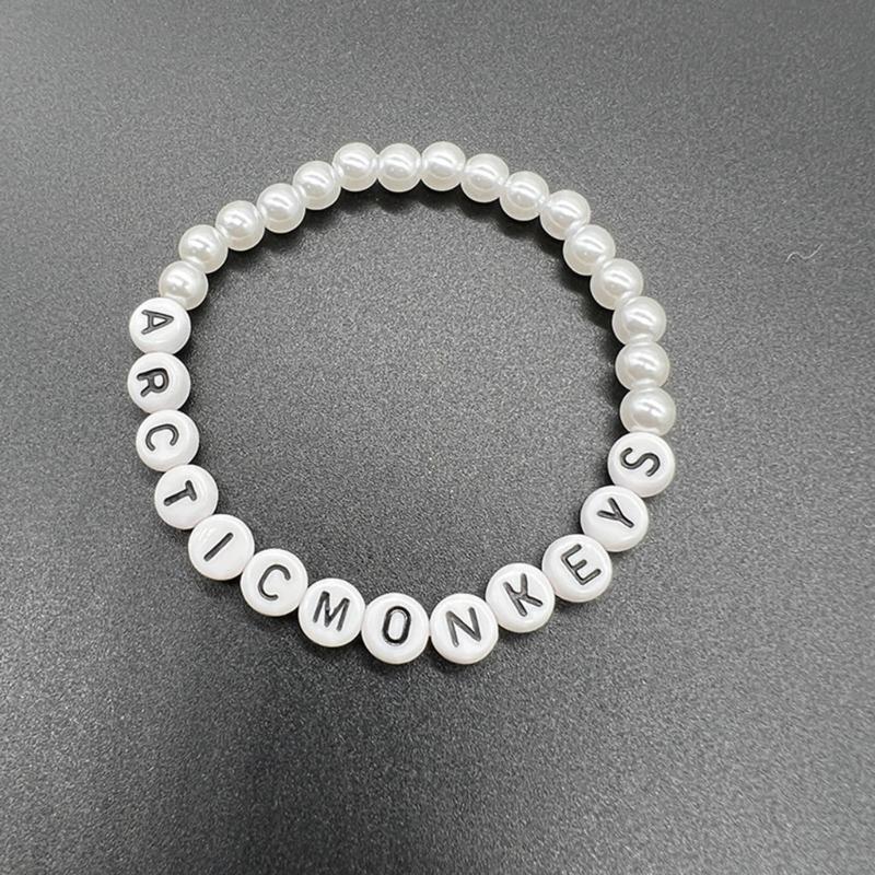 2Pcs/Set Fashion Couple Beads Bracelet Y2k Aesthetics Gifts for Anniversary