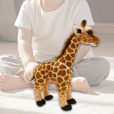 Cartoon Giraffe Plush Toy Stuffed Animal Realistic Adorable Soft Standing Figure for Kids