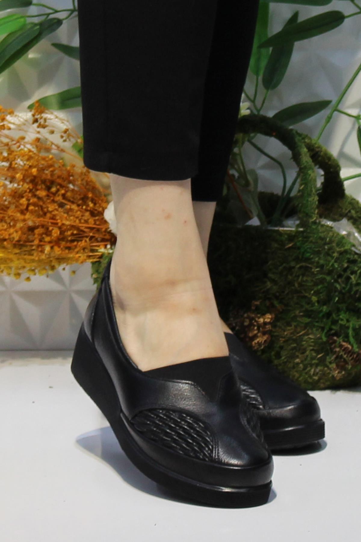 

Женская мода, классические черные туфли на плоском каблуке из натуральной кожи с выступом кости, специальные туфли 36