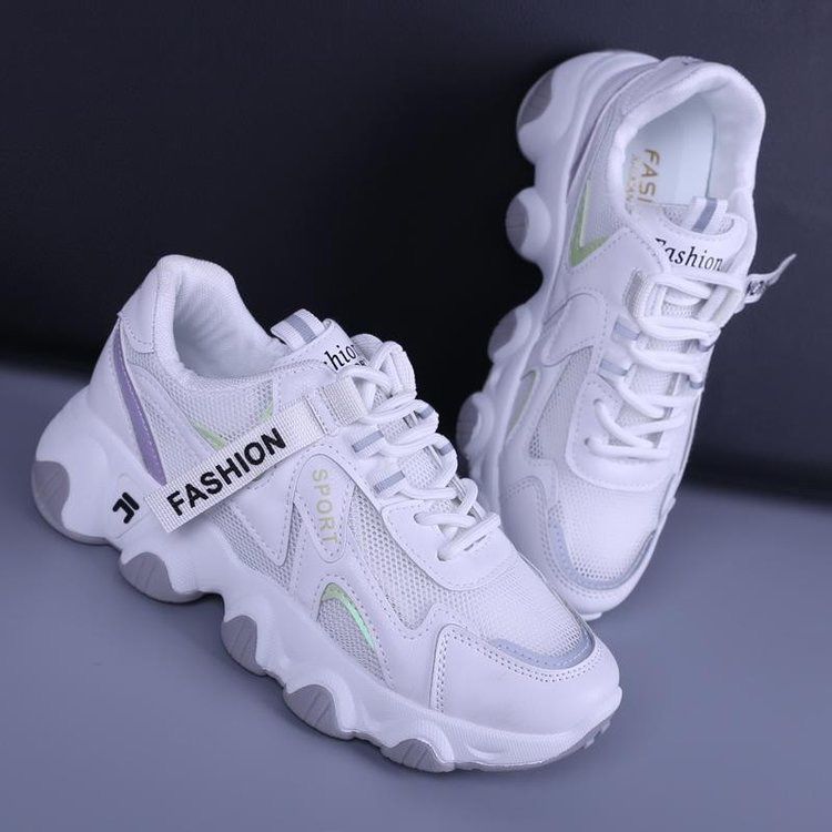 Casual Shoes Women's New Summer Ins Trendy Versatile Platform Women's Shoes Mesh Breathable Student Sports Shoes