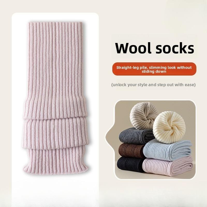 Women's Hosiery for Autumn and Winter, Paired with Small Leather Shoes, Leg Covers, Calf Socks, Knitted Leg Shaping Hosiery