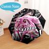 Custom Name Lionel Messi Poster Art Umbrella Folding Umbrella, Automatic Umbrella - 8-Frame for Travel, Casual Lightweight Personalized Gifts