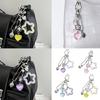 Vibrant Five Point Keychain Charm Easy Clip Feature Sturdy Alloy Keyring Accessory For Convenient Portability