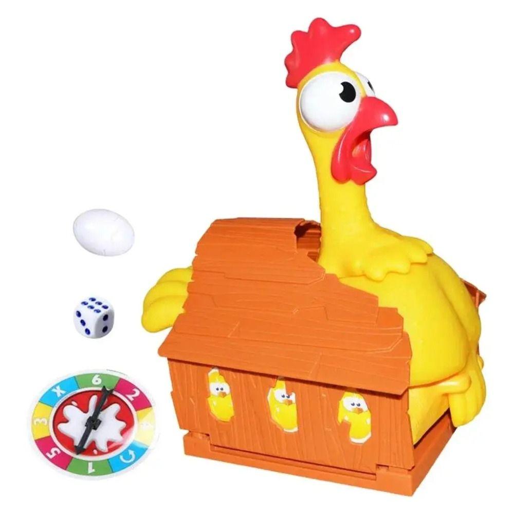 

Education Chicken Laying Egg Game Puzzle Toy Hen Laying Eggs Board Game Turntable Gifts 1set