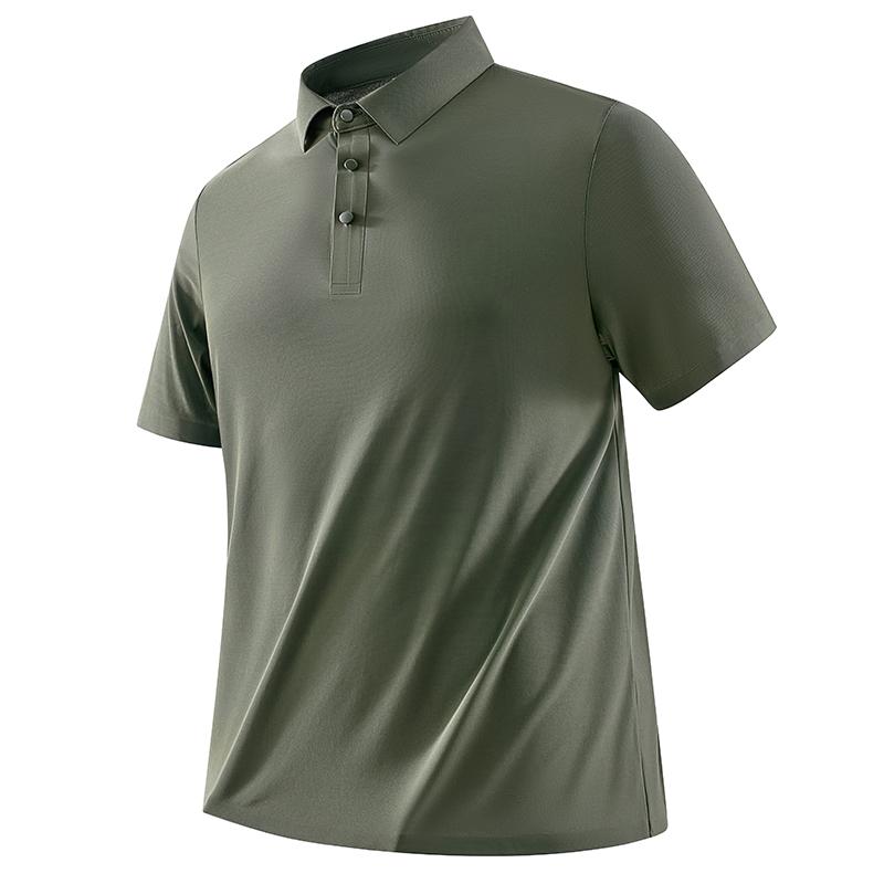 Ice Silk Quick-drying Casual Sports Short-sleeved POLO Shirt Lapel