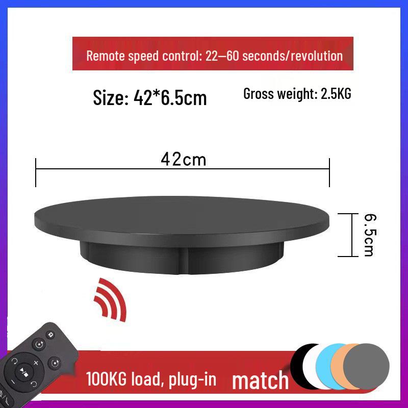 High-Capacity Electric Rotating Display Stand for Photography and Video