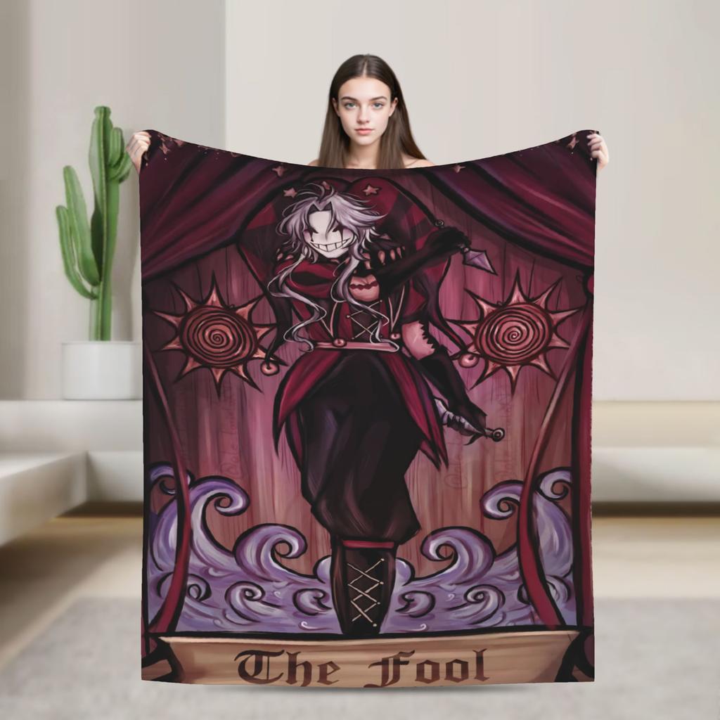 Pierrots The Freak Circus Blanket Flannel Relax Ultra-Soft Throw Blanket for Bed Rug Piece