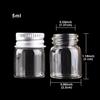 5ml/10ml/15ml/l/20ml/Glass Bottles with Aluminium Lids Small Mini Glass Jars Small Glass Bottles with