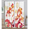 Chinese Tradtional Gold Fish Sea WaveBlackout Window Panel Curtain designed for Living Room Space Bedroom Bathroom Kicthen Door Cupboard Decor Hooks