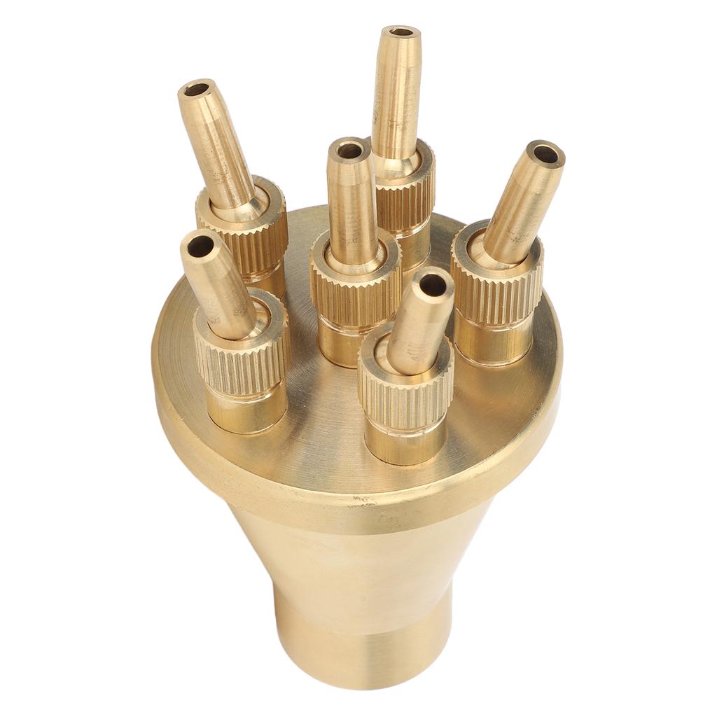 Copper Water Fountain Nozzle Direct Spraying Universal Adjust Pool Sprinkler Head for Garden G1