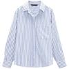 Za Fall and Winter White Base Shirt Tops Loose Long Sleeves Single Striped Style with Pockets Shirt Female 2173262 7727760