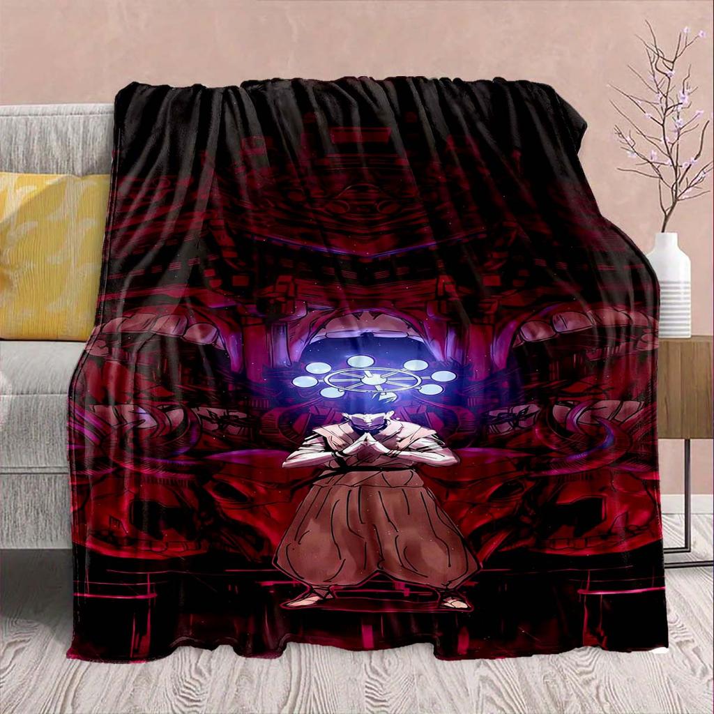 Jujutsu Kaisen Flannel Sofa Blanket Warm Soft Cozy Throw Lightweight Plush Bed Home Decor -QJY