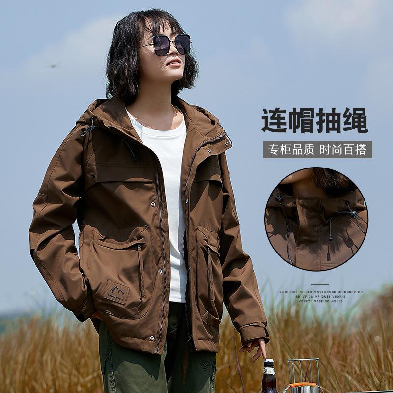 Куртка с капюшоном мужская сезонная зимняя повседневная мужская и женская одинаковая — фото 4