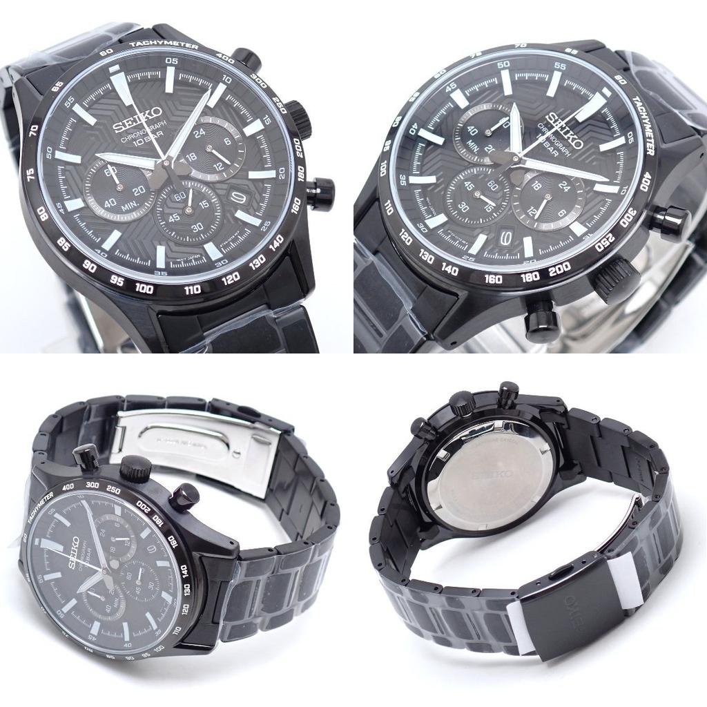 SEIKO Chronograph SSB415P1 Quartz Stainless Steel Imported from Black Dial Display Men's Watch, Overseas, 8T63-00Y0, [ Item] [Condition S]