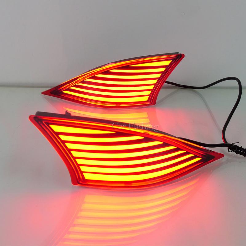 Car LED Rear Bumper Reflector Light For Lexus IS250 IS300 IS350 2014 2015 2016 2017 2018 Rear Tail Light Brake Fog Light