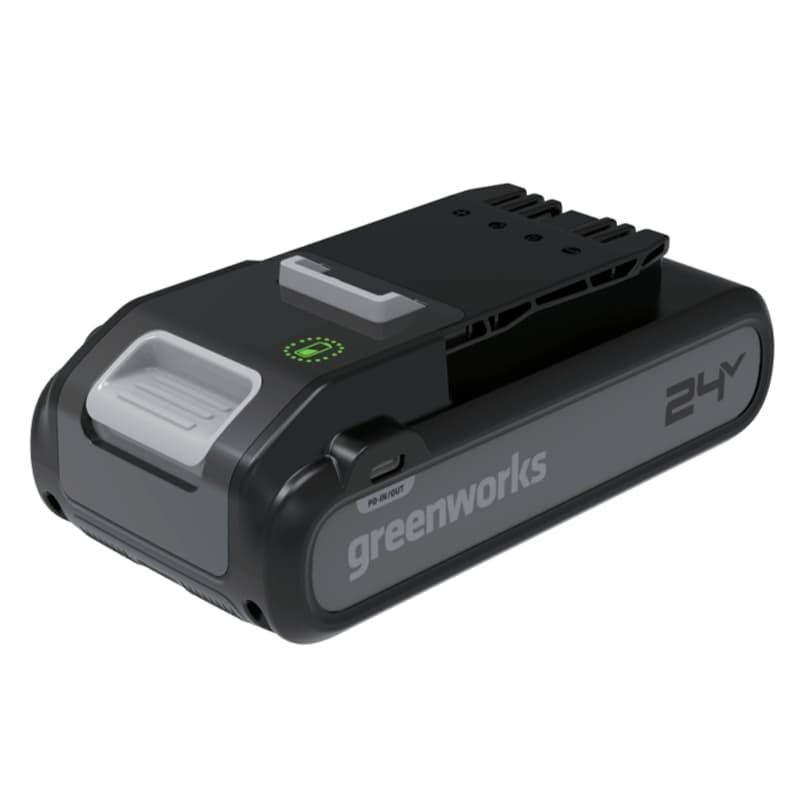 

Аккумулятор Greenworks 2940407 G24b4 24v 4ah с двумя разъемами USB-c