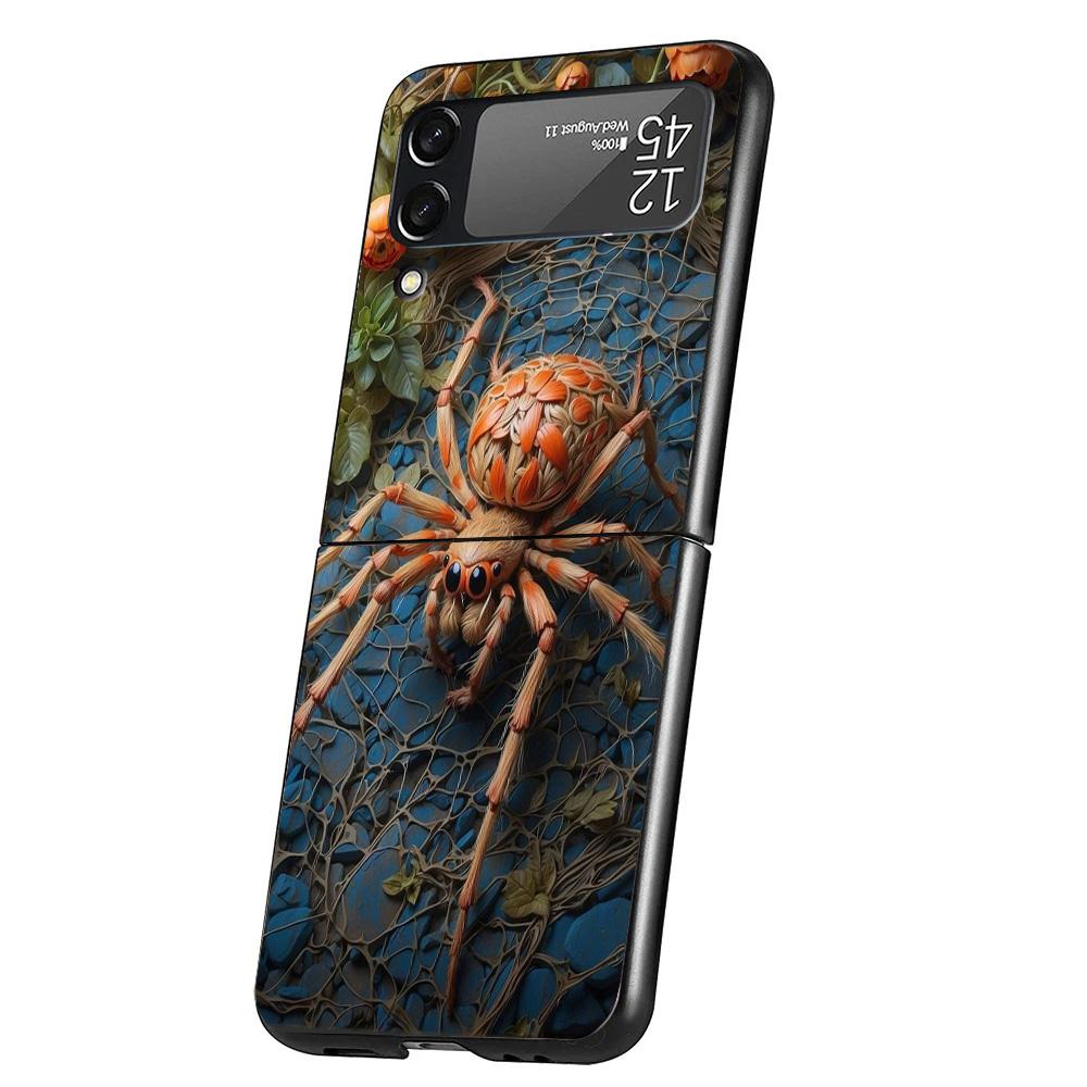 

Black Widow Spider Insect Phone Case For Samsung Galaxy Z Flip 7 6 5 4 3 5G Cover ZFlip7 ZFlip6 ZFlip4 ZFlip5 ZFlip3 Coque Funda Samsung Z Flip 6