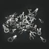 320pcs Tin-Plated-Copper Terminals Assortment Kit Wire Crimp Connectors Non-Insulated Ring Fork U-Type O-Type Terminals