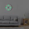 8-inch Night Light Wall Clock Battery Operated Glow in The Dark Clocks Silent Light Up Wall Clocks for Living Room Bedroom Decor
