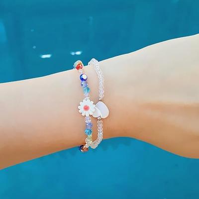 Women's Daily Fashion Heart Mother-of-Pearl Bead Bracelet