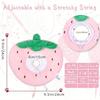1pc Strawberry Shaped Adjustable Pet Cone Collar Anti-Lick Cat Kitten Shame Circle Cat Recovery Cone Collar for After Surgery