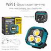 Powerful LED Flashlight Power Bank USB Rechargeable Torch Light Strong Magnetic Adsorptio High Power Flashlight Lantern